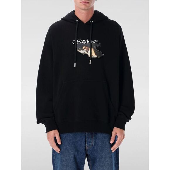 Off-White Sweatshirt Men Black - Picture 1 of 3